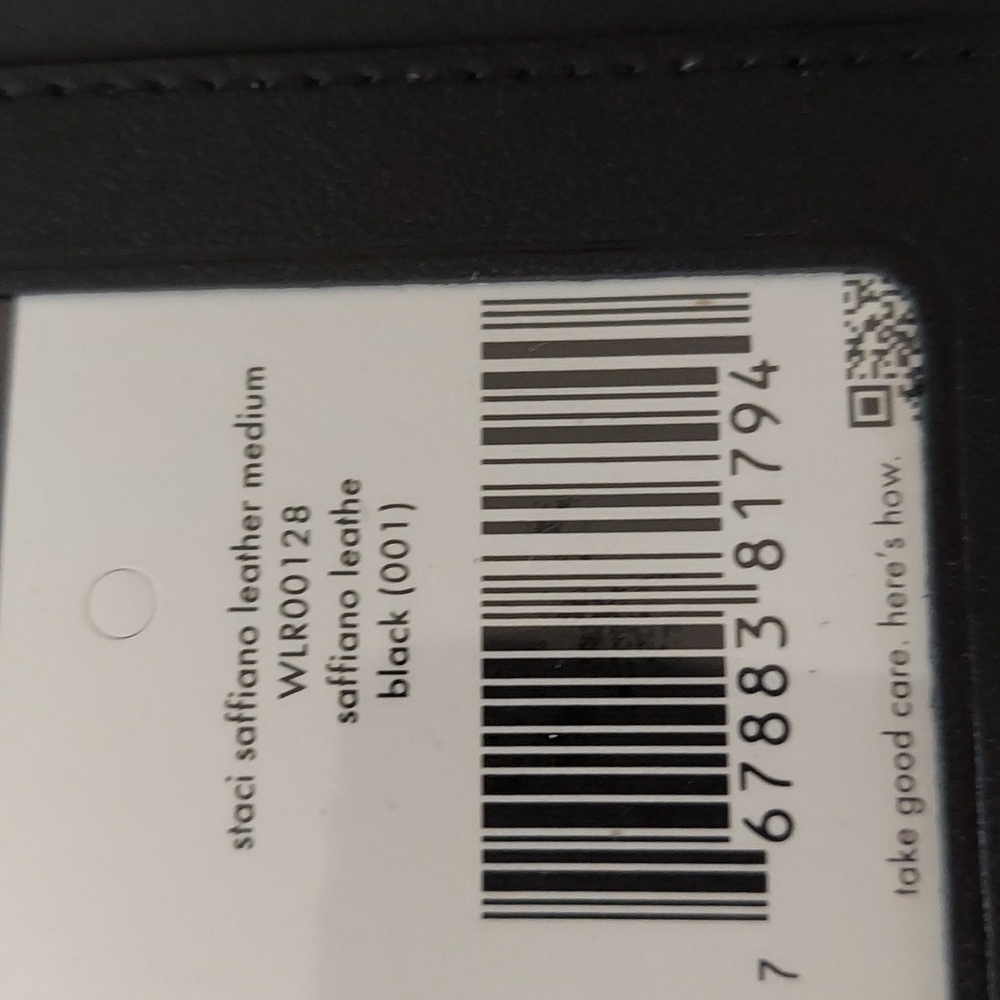 NWT Kate Spade NY Staci ifold Wallet Saffiano Leather Black - Picture 5 of 13